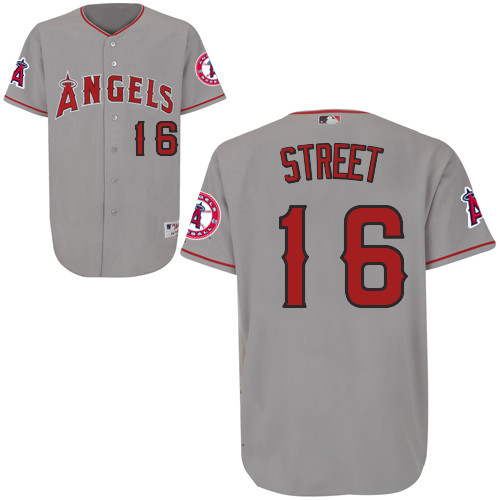 Huston Street #16 mlb Jersey-Los Angeles Angels of Anaheim Women's Authentic Road Gray Cool Base Baseball Jersey